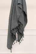 Rizzy Home | Th0586 | 50"X 60" Gray/Black/Throw