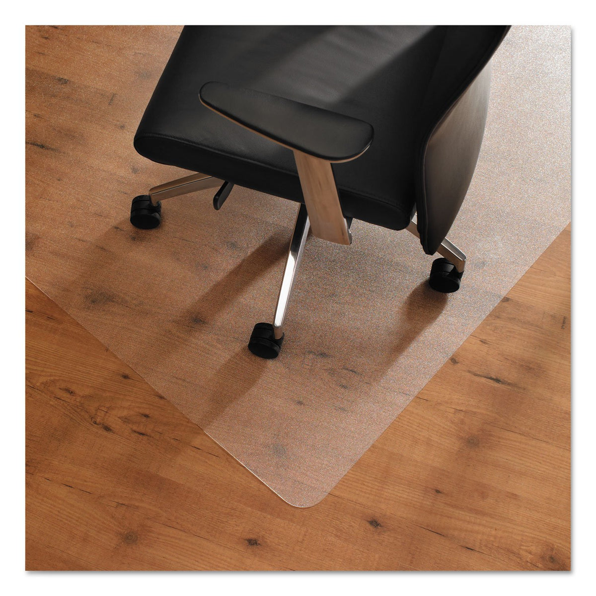 53&quot; x 48&quot; Square Anti Slip Polycarbonate Chair Mat