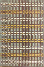 Mad Mats Geometric Outdoor Rug, Reversible Plastic Mat (6' X 9', Moroccan - Arts & Crafts)