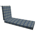 Honeycomb Outdoor Chaise, 22.5' W X 70' L, Medina Medallion Patio Cushion