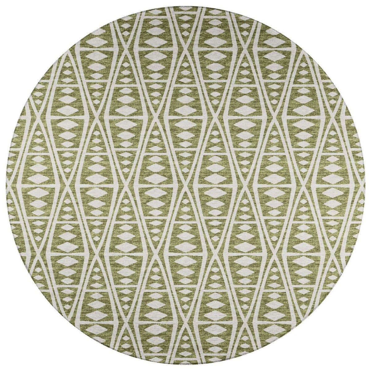 Sedona Sn6 Green Southwestern Rug Round 8' X 8'