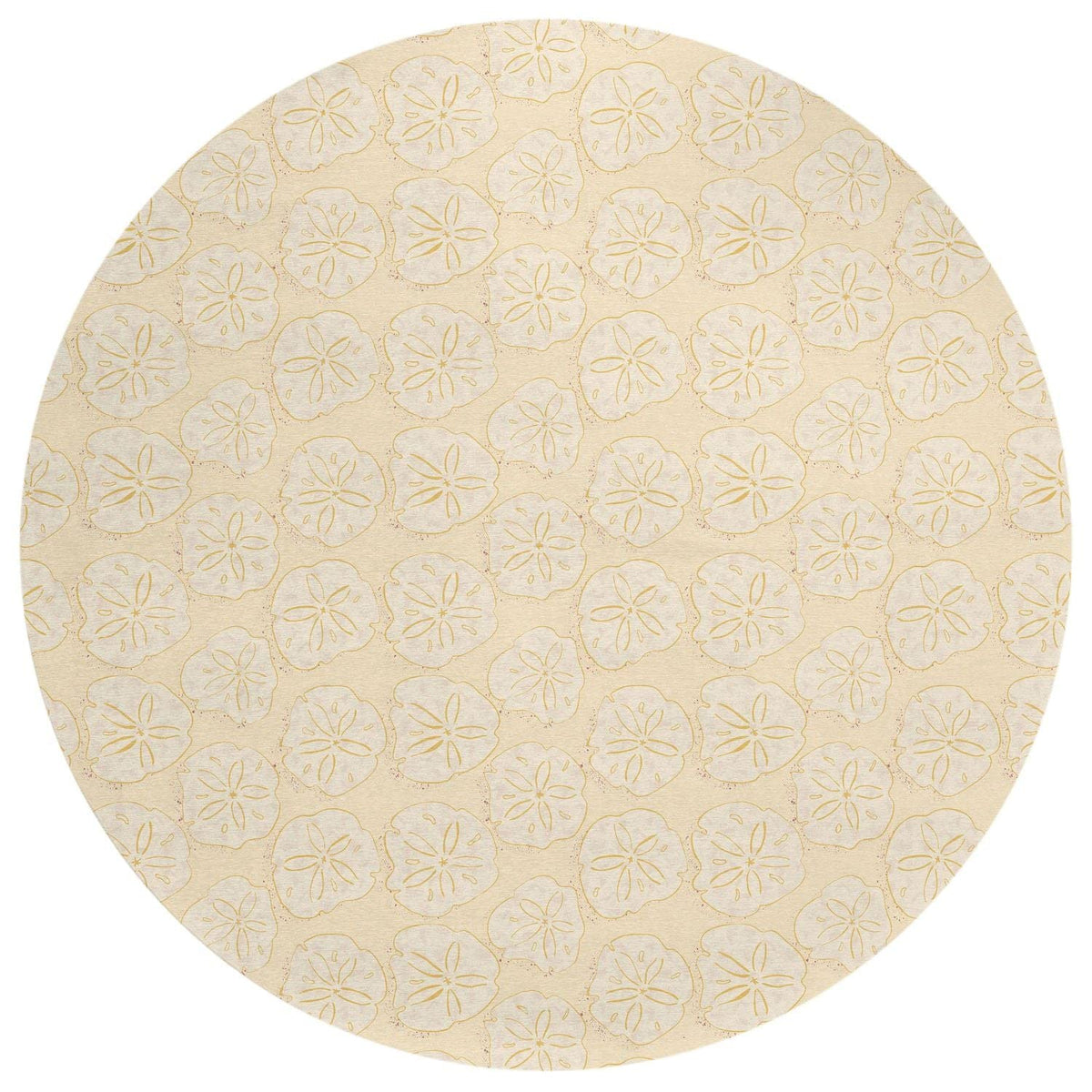Seabreeze Sz10 Ivory Coastal Rug Round 8' X 8'