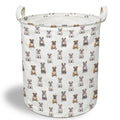 EGBTL English Bulldog Dog Laundry Basket, English Bulldog Gifts Collapsible Laundry Hamper with Handles, Dog Clothes Toy Storage