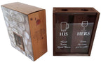 Dondor Enterprises Tic Tac Toe Shot Glass Drinking Game, Beer Bottle Opener Cap Game, His & Hers Wine Cork & Beer Cap Shadow Box