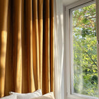 Lazzzy Velvet Curtains Brown Thermal Insulated Drapes For Bedroom Living Room Darkening 102 Inches Long Window Treatments Luxury Rod Pocket 2 Panels Gold Brown