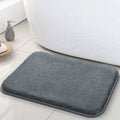 BSPS (40x60 cm Solid 2000 GSM Microfiber Bath Mat Super Absorbent/Floor Mat (Grey) 1 Piece Model: Water Absorb 307