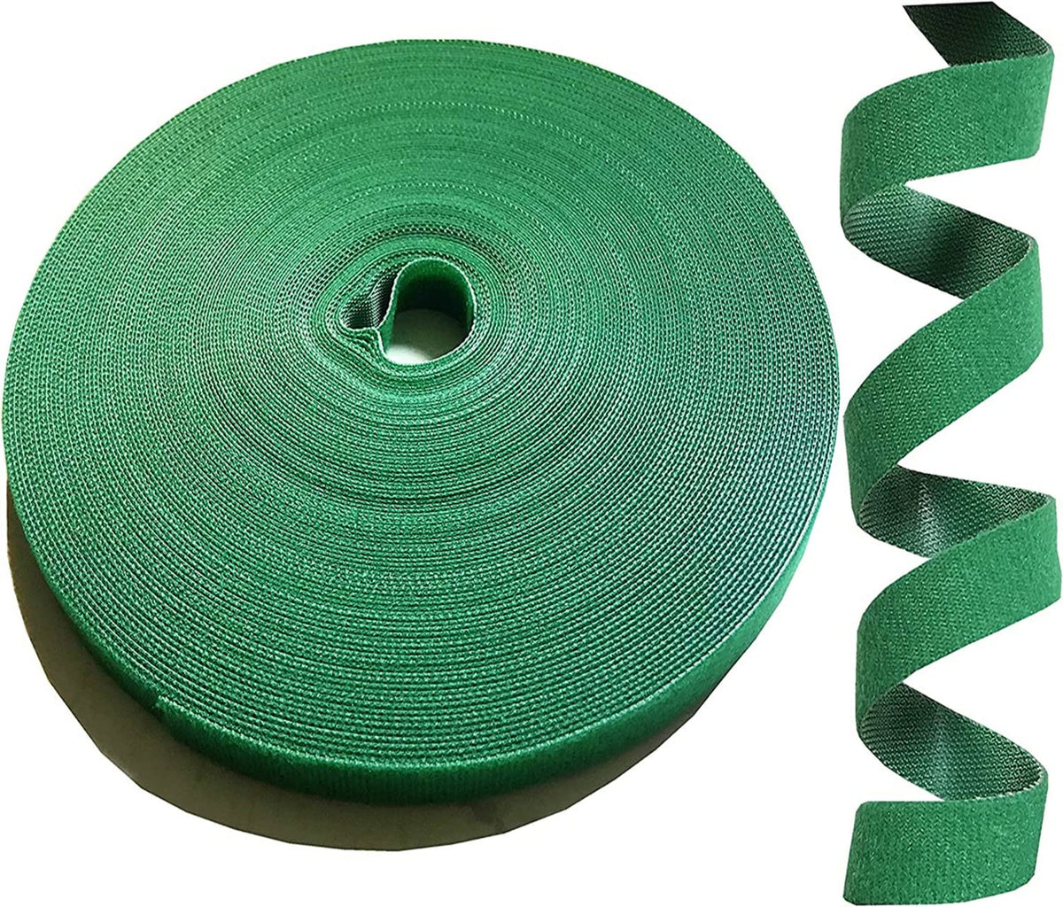 Kecoya 100 Feet Green Garden Tape Plant Ties For Climbing Plant Garden Ties Plant Tape, 1/2' Wide Reusable Garden Tape Plant Su