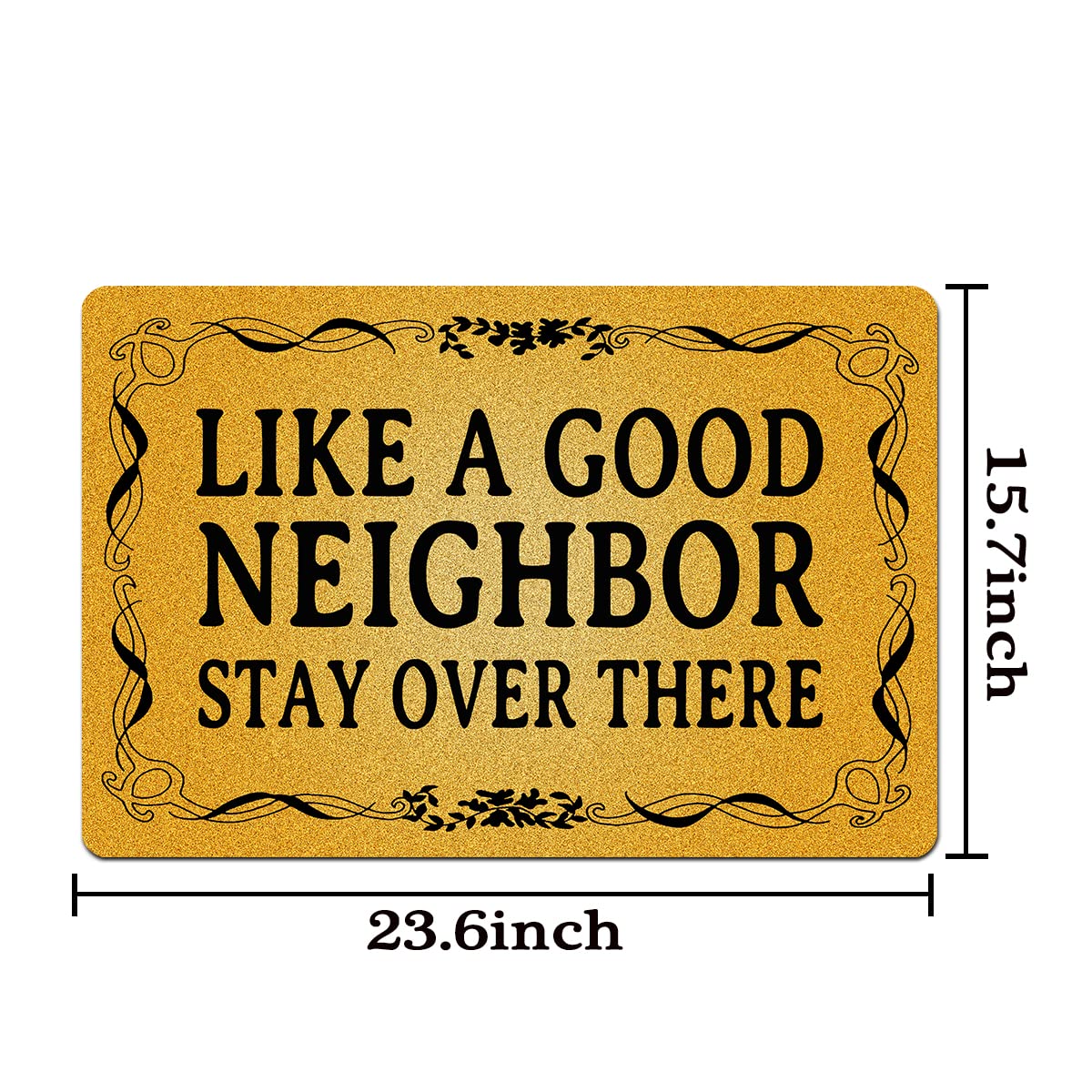 Funny Welcome Doormat(23.6 X 15.7 Inch) Non-Slip Mat Gift Mat Personalized Home Decor Mats For In Door Kitchen Entrance Rugs And