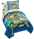 Jay Franco Nickelodeon Teenage Mutant Ninja Turtles Ready To Roll 5 Piece Twin Bed Set - Includes Reversible Comforter & Sheet S