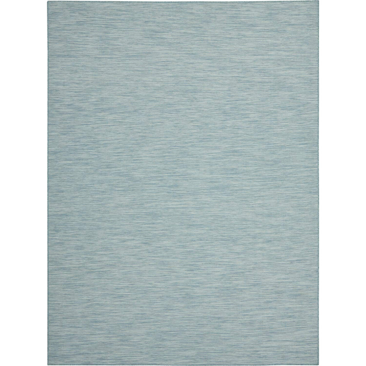 Nourison Positano Indoor-Outdoor Aqua 9' X 12' Area Rug, Easy Cleaning, Non Shedding, Bed Room, Living Room, Dining Room, Backya