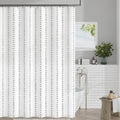 jinchan Black and White Boho Shower Curtain Herringbone Zig Zag Waterproof Fabric Bohemian Modern Farmhouse Arrow Geometric Show
