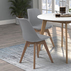 Coaster Home Furnishings Caballo Polypropylene Dining Side Chair Grey (Set of 2)