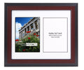 CreativePF- 2 Opening Glass Face Mahogany Picture Frame to hold 5 by 7 inch Photographs including 10x12-inch White Mat Collage