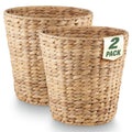 84ECO 2Pack 3 Gallon Wicker Trash Can for Bathroom  Decorative Trash Can