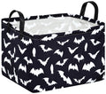 MAIZMZ Halloween Storage Basket Pumpkin Ghost Gift Basket for Kids Foldable Toy Box Waterproof Organizer Bin Laundry Nursery Ham