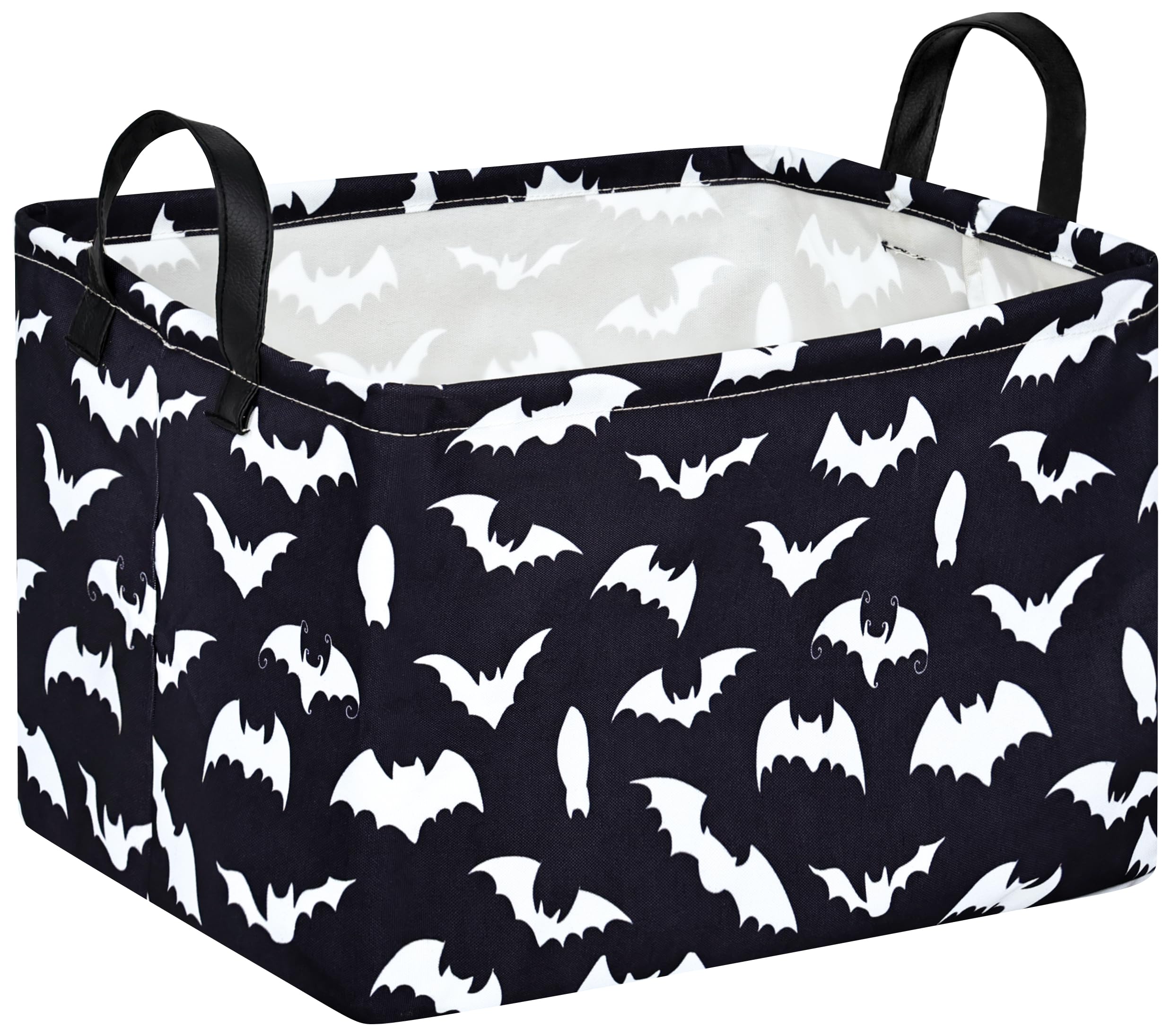 MAIZMZ Halloween Storage Basket Pumpkin Ghost Gift Basket for Kids Foldable Toy Box Waterproof Organizer Bin Laundry Nursery Ham