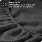 Bare Home Super Soft Fleece Fitted Sheet - Split King Size - Extra Plush Polar Fleece - Deep Pocket - All Season Cozy Warmth (Sp