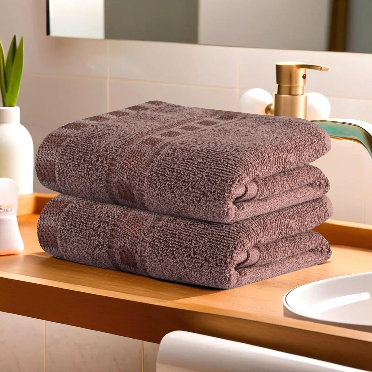 Kuber Industries Pack of 4 Cotton Hand/Face Towels For Men & Women | Easily Washable | Workout Gym Napkins For Men | Pocket Towe