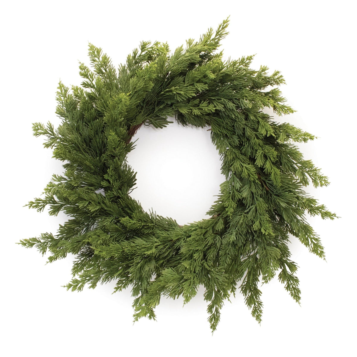 Variegated Pine Artificial Christmas Wreath - 25    - Unlit