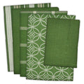 DII Assorted Woven Kitchen Set, Dishtowel, 18x28, Dishcloth, 13x13, Sage, 5 Piece