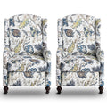Consofa Wingback Recliner Chair, Traditional Push Back Recliner Chair With Padded Seat, Upholstered Wingback Chair, Mid Century
