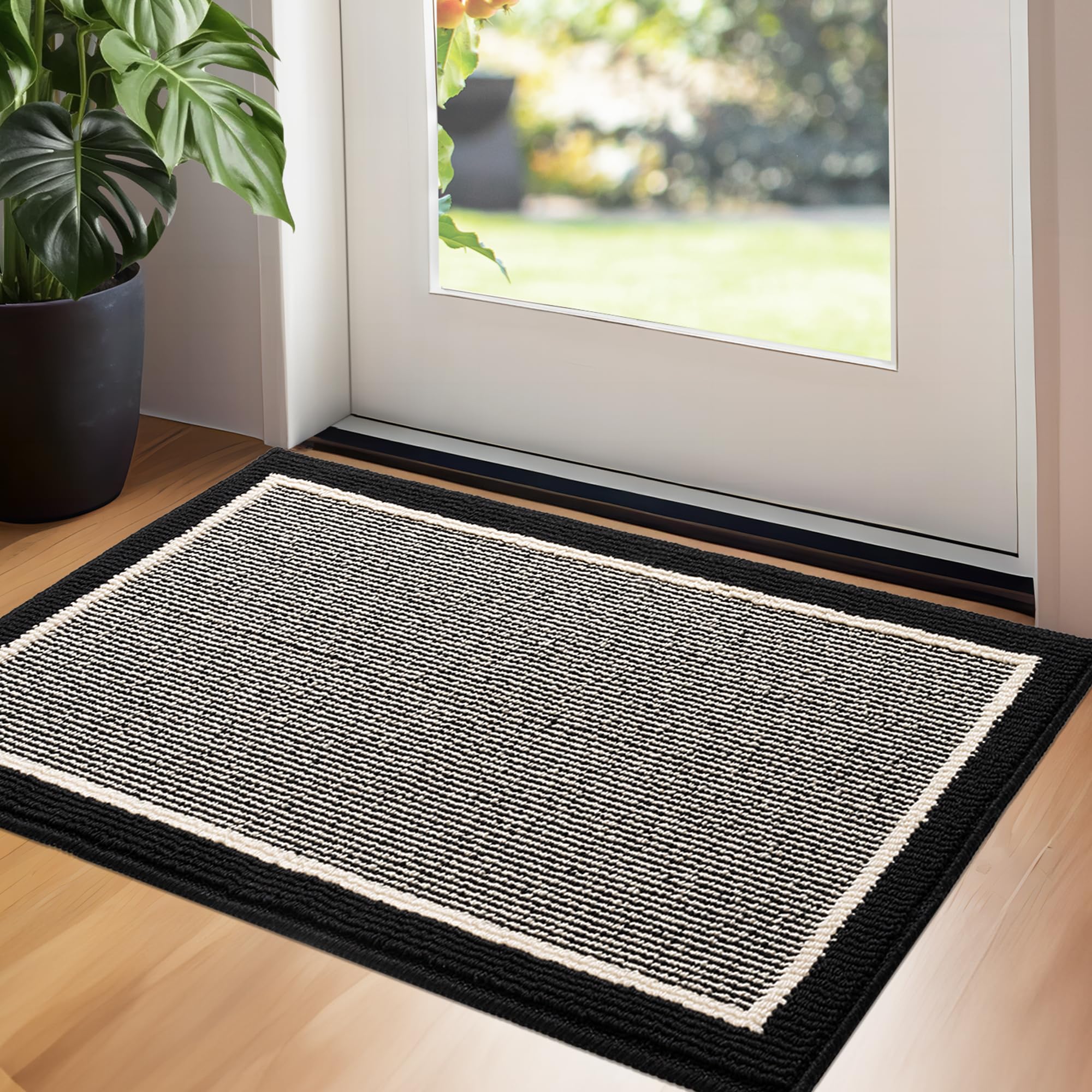 Granny Says Indoor Doormat, 20' X 32', Non-Slip Front Door Mats, Outdoor Welcome Mat Washable, Low Profile Indoor Door Mats Fo