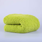 Reafort Ultra Soft Sherpa Body Pillow Cover/Case With Zipper Closure 21'X54' (21'X54' Body Pillow Cover, Lime)