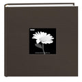 Fabric Frame Cover Photo Album 200 Pockets Hold 4x6 Photos, Warm Mocha