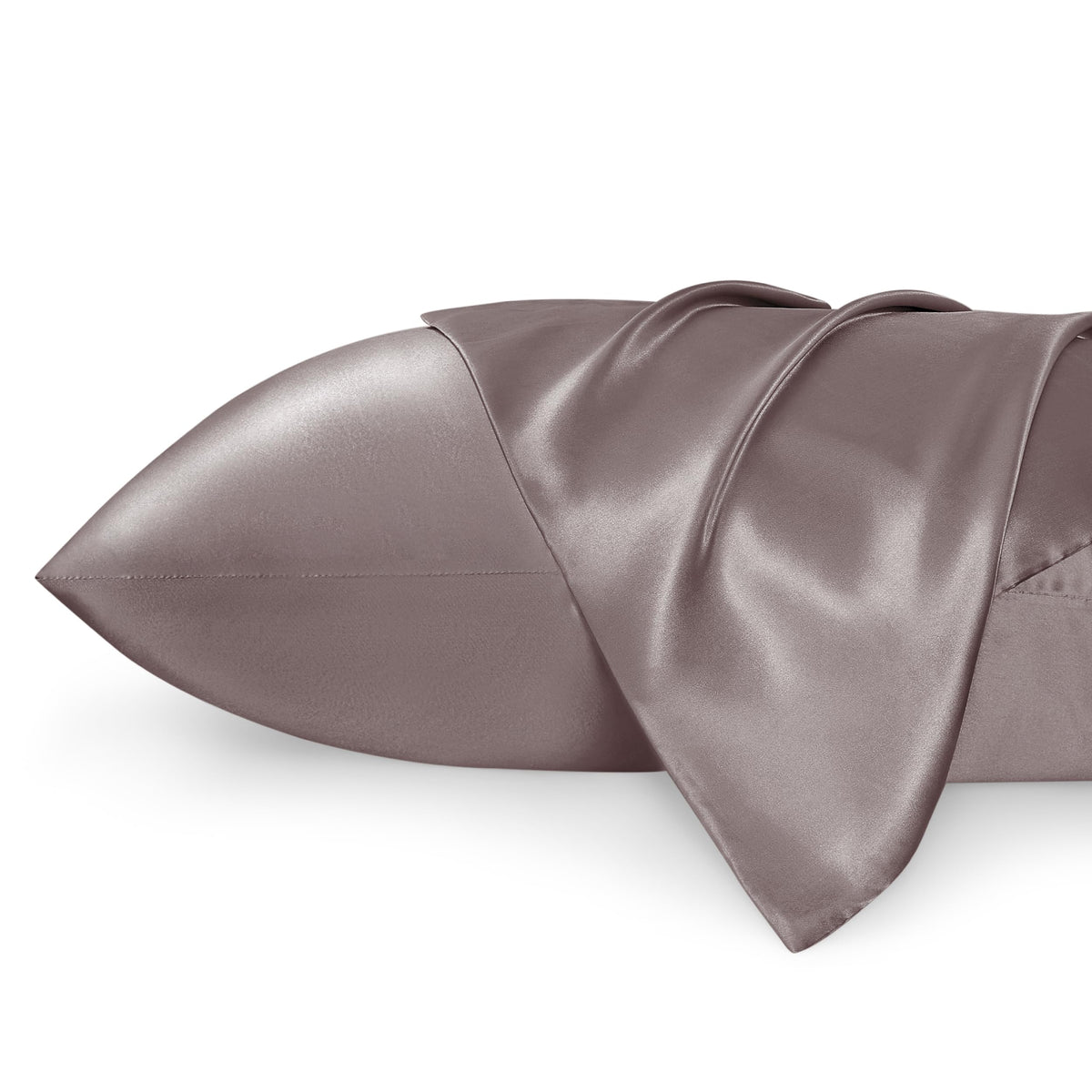 Bedsure Satin Pillowcase For Hair And Skin Queen - Dusty Rose Silky Pillowcase 20X30 Inches - Satin Pillow Cases Set Of 2 With E