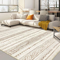 Nakagishi 10x12 Area Rug Living Room: Washable Boho Large Neutral Modern Soft Farmhouse Rugs Stain Resistant Indoor Floor Non-Sl