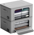 Sorbus Storage Bins with Metal Frame - Stackable & Foldable Clothes Organizer Bags - Oxford Fabric Storage Containers with Large