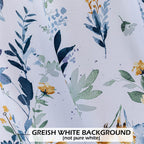Mysky Home 102 Inch Long Floral Curtains For Living Room Bedroom Curtains Thermal Insulated Light Blocking Window Curtains For Dining Room Patio Grommet Drapes, 2 Panels, Yellow And Blue