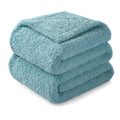 Exclusivo Mezcla Slate Blue Fleece Blanket For Couch, Soft And Cozy King Blankets For Women, Suitable For All Seasons, 90X104 In