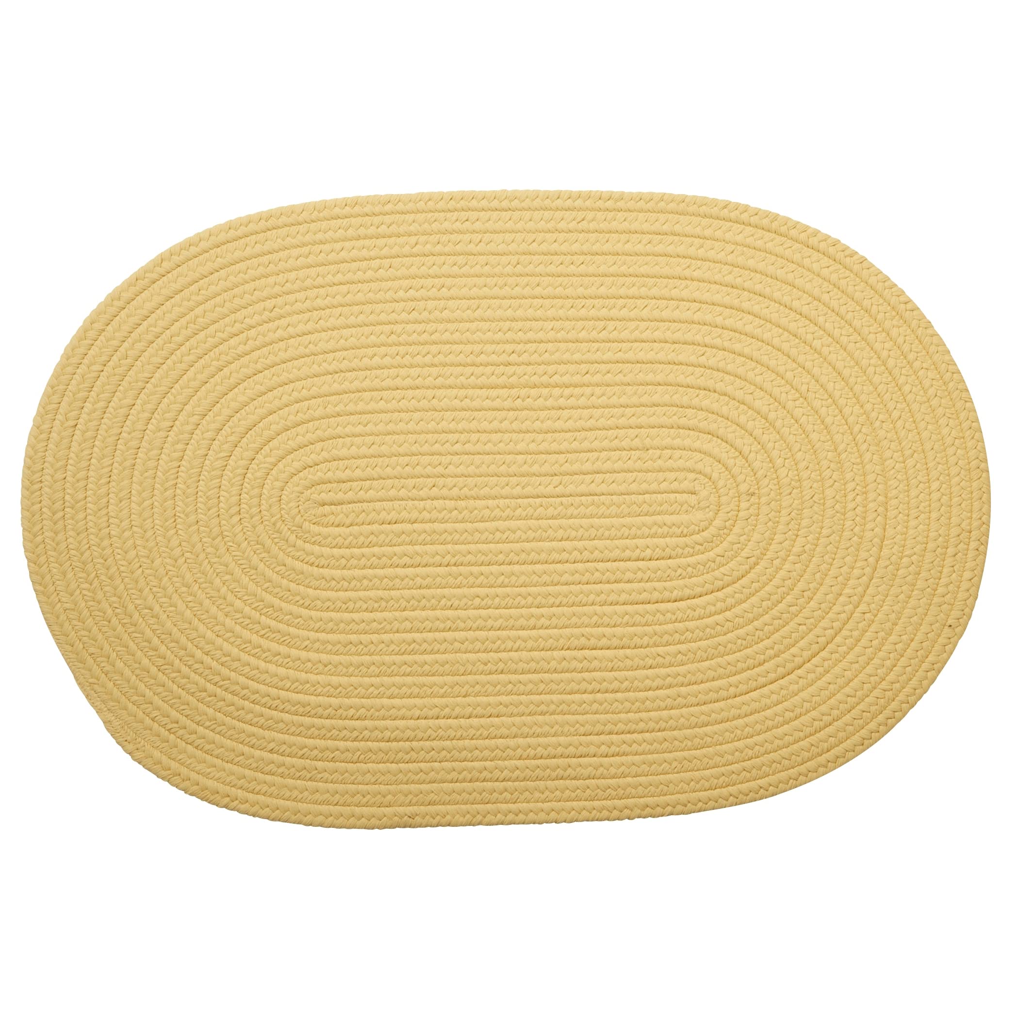 Colonial Mills Boca Braided Doormat, 30&quot; X 48&quot;, Pale Banana