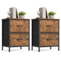 SONGMICS BELLAH Collection - Dressers for Bedroom, Chest of Drawers, Nightstand, 2 Drawers, Storage Organizer Unit, Closet, Entr