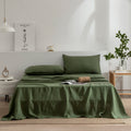 EVERLY Linen Twin Sheets Set, 100% Stonewashed French Linen Bed Sheets Deep Pocket Sheets, 3 Pieces (1 Flat Sheet, 1 Fitted Shee