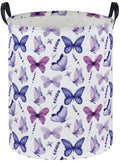 DDBASKET Butterfly Laundry Basket Kids Hamper for Nursery Boy and Girl Hamper Cute Kids Toys Storage Bin Organizer Room Decor fo
