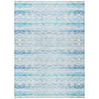 Addison Rugs Surfside ASR46 Blue 10' x 14' Indoor Outdoor Rug, Easy Clean, Machine Washable, Non Shedding, Bedroom, Living Room,