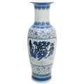 Red Lantern Large 36 Ladies Blue & White Porcelain Tung Chi Vase or Cachepot for Indoor/Outdoor Use in Garden Entryway Living Ro