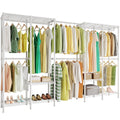 Higeego H5 Pro Heavy Duty Clothes Rack Wardrobe Closet for Hanging Clothes, Freestanding Garment Rack with Expandable Hanger Rod