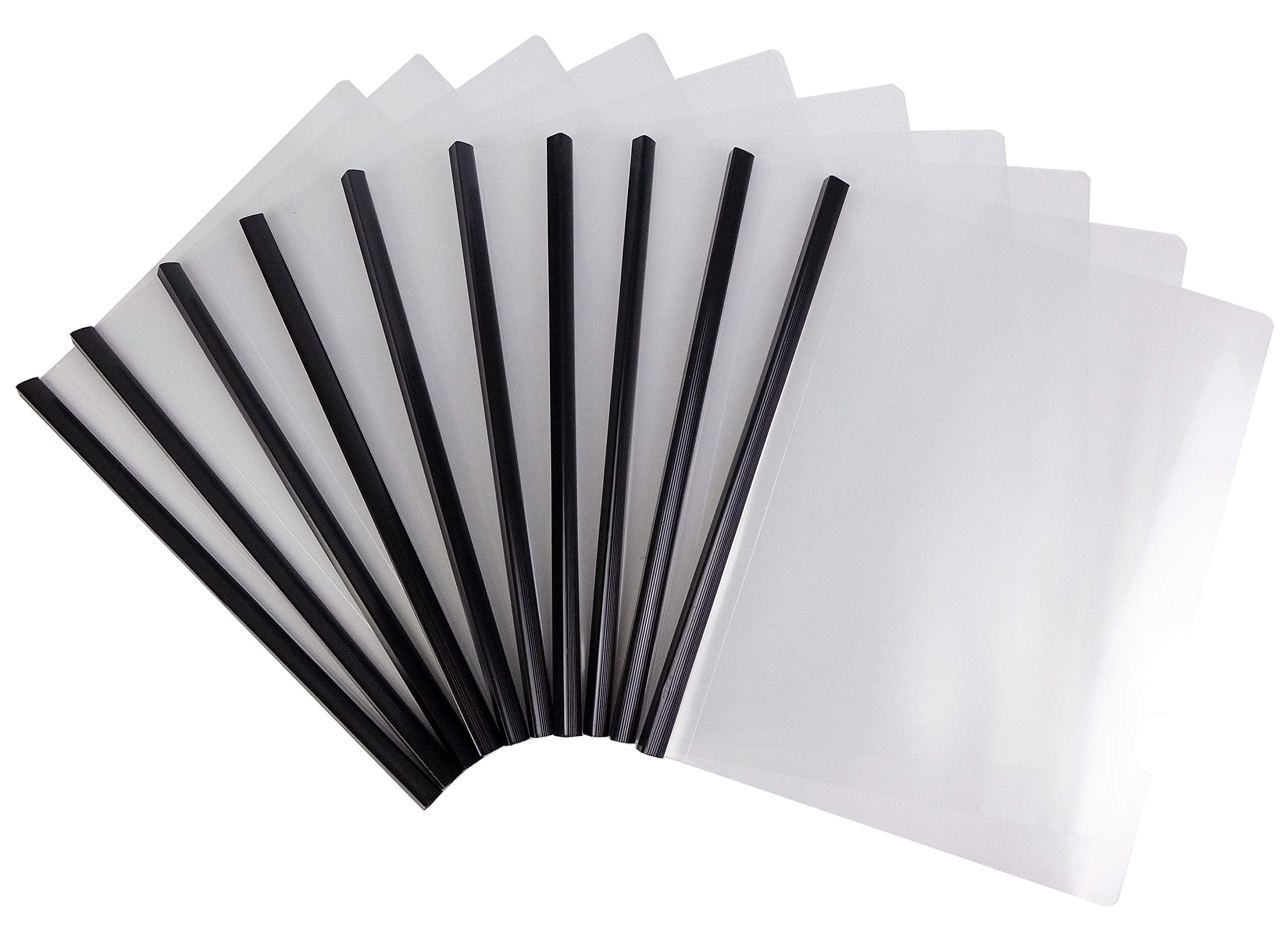 Cypress Lane Slide-Grip Clear Report/Presentation/Thesis/File/Document/Paper/Brochure/Resume Covers With Sliding Bar. File Organ