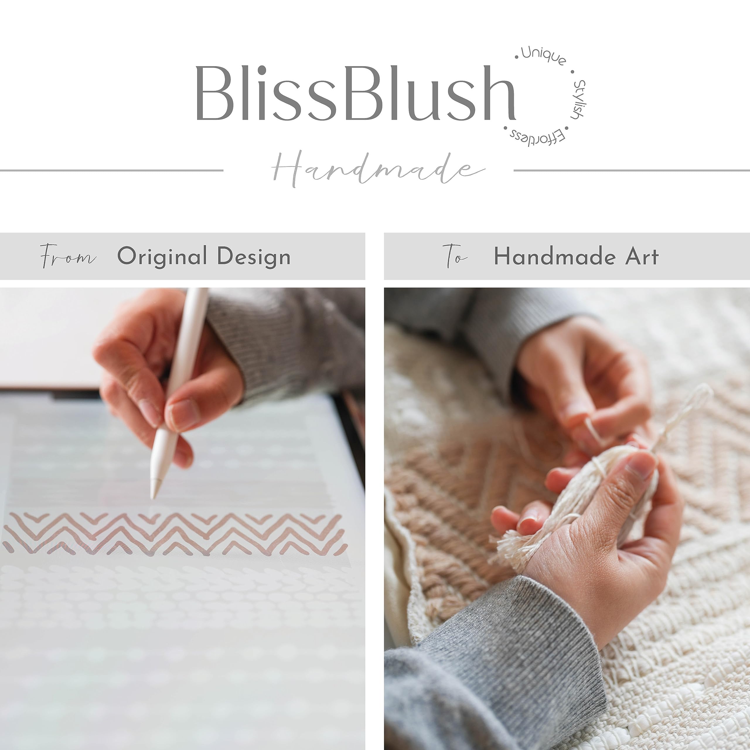 Blissblush Gray Decorative Throw Pillow Cover 18X18 Combo Set Of 2 Square Boho Neutral Grey Accent Pillowcase Tassels Farmhouse