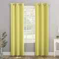 Sun Zero Riley Kids Bedroom Blackout Grommet Curtain Panel, 40' X 84', Lemon Yellow