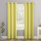 Sun Zero Riley Kids Bedroom Blackout Grommet Curtain Panel, 40' X 84', Lemon Yellow