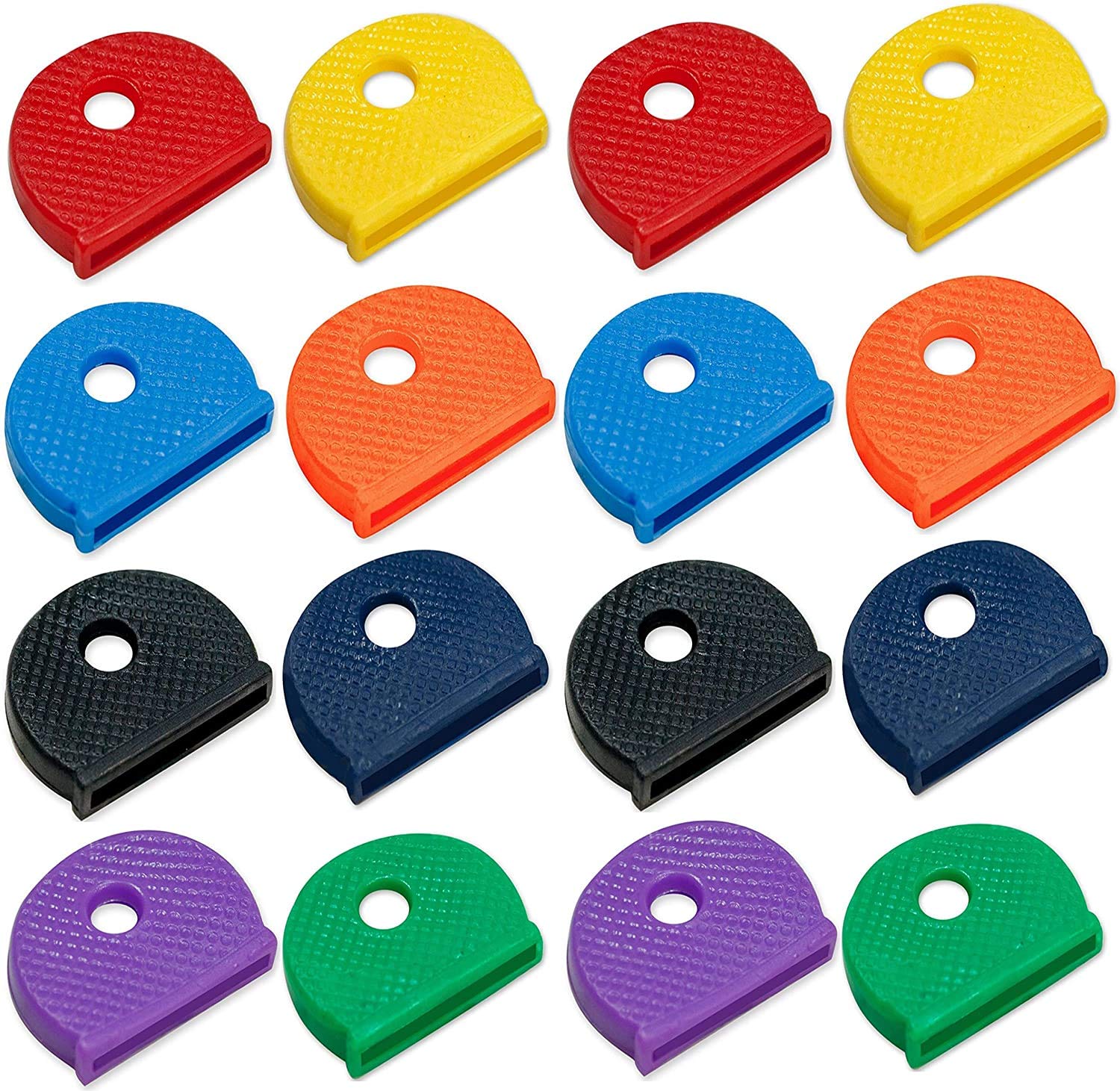 Lucky Line Medium Key Identifier Caps, Standard Size, Assorted Colors, 200 Pack (16500)