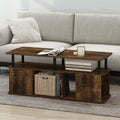 JAYA Utility Design Coffee Table, Amber Pine/Black