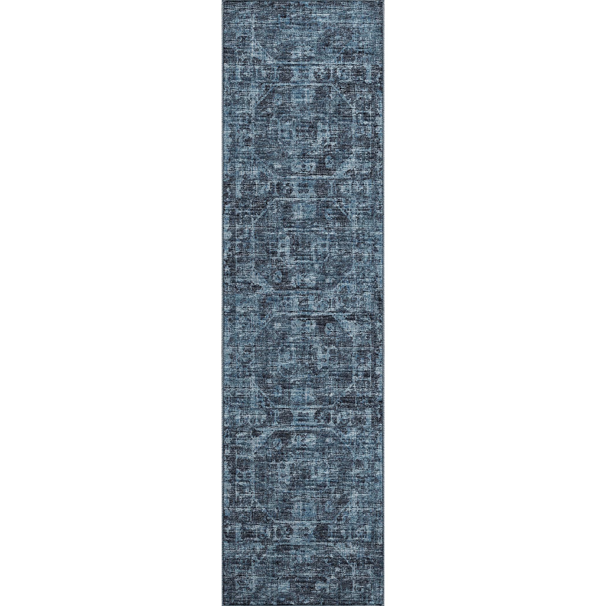 Aberdeen Ab2 Blue 2'3" X 7'6" Runner Rug