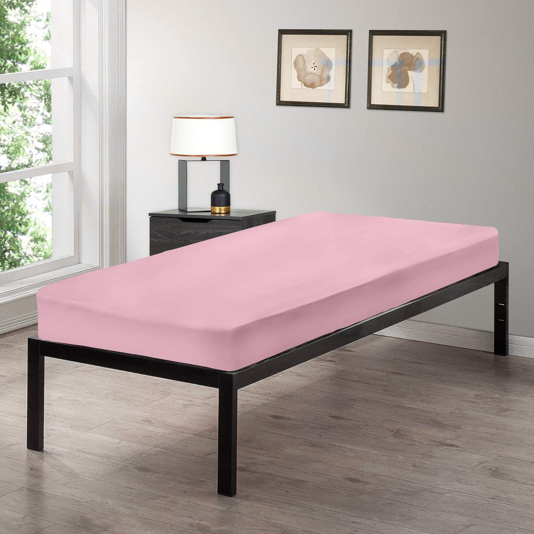 Excellent Art Cot Sheets (Fitted, Flat, Sets), 1 Fitted Cot Sheet - Pink