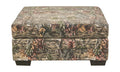 Rectangular Upholstered Ottoman in Superflauge Camo Fabric