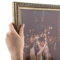 ArtToFrames 6x8 Inch Silver Picture Frame, This 1.30 Inch Custom Poster Frame is Antique Silver - Comes with Regular Glass and C